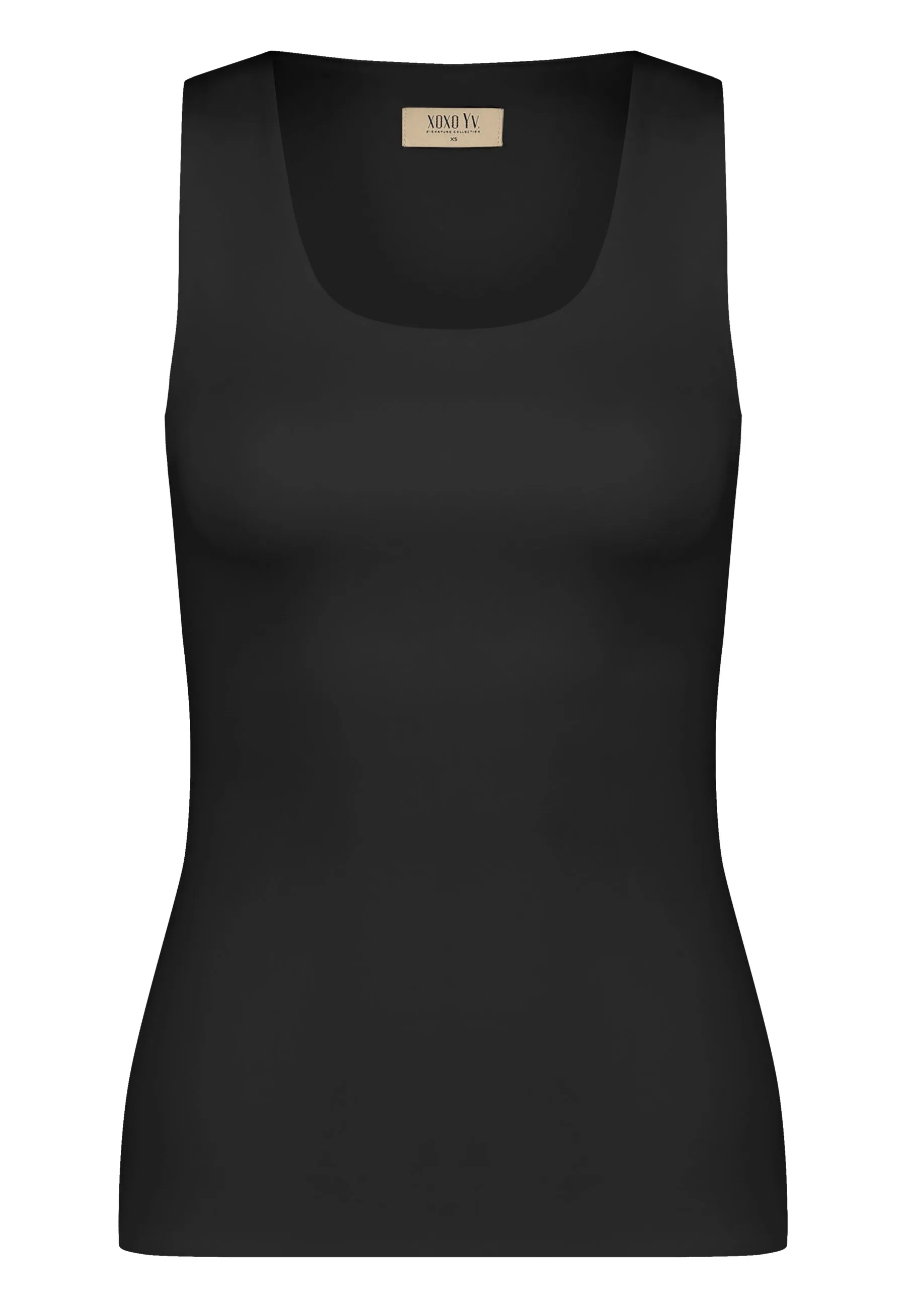 XOXO Yv. - Luxury Sculpting Tank Top in Black